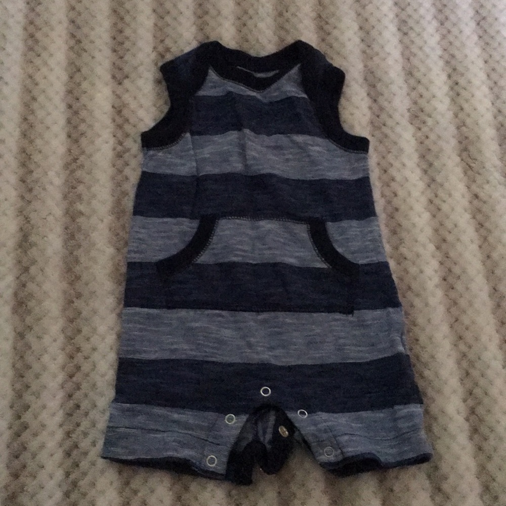 Cute blue onesie with pocket